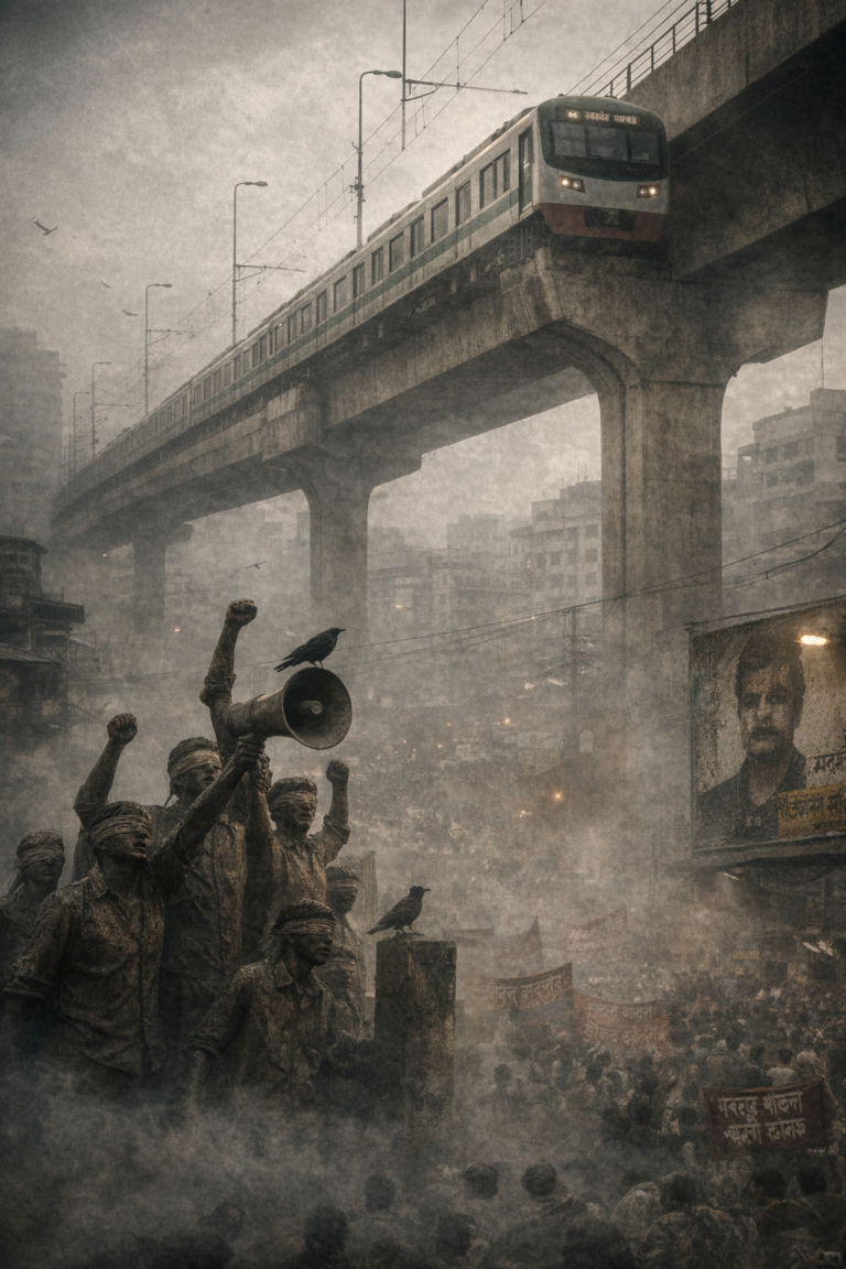 রাষ্ট্রের ভাষ্কর্য যে তুমি দেখতে পাইলা না