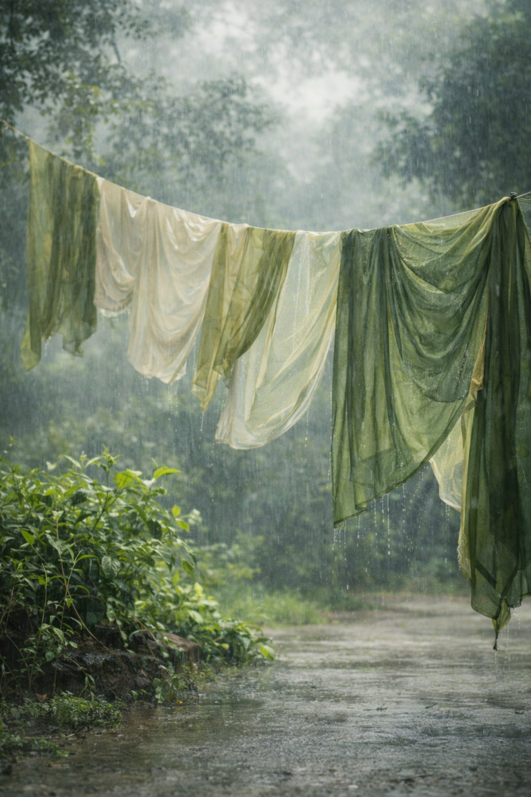 মেঘেদের শাড়ি বদল