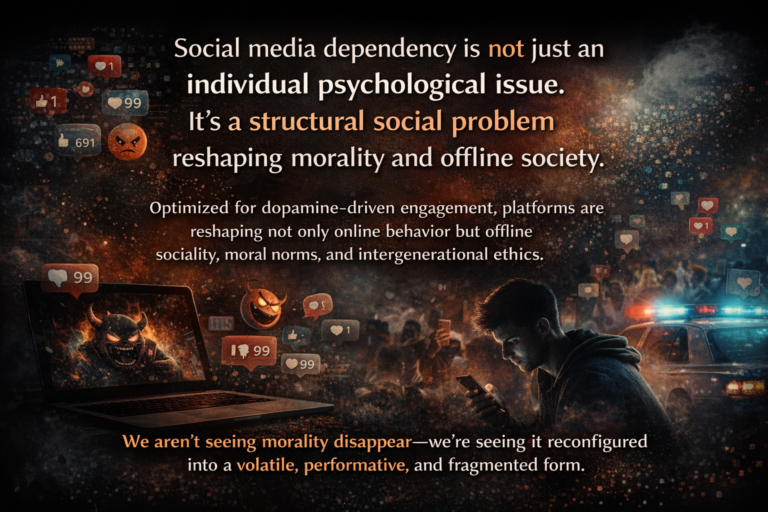Digital Dependency and Moral Decline: How Social Media Reshapes Society